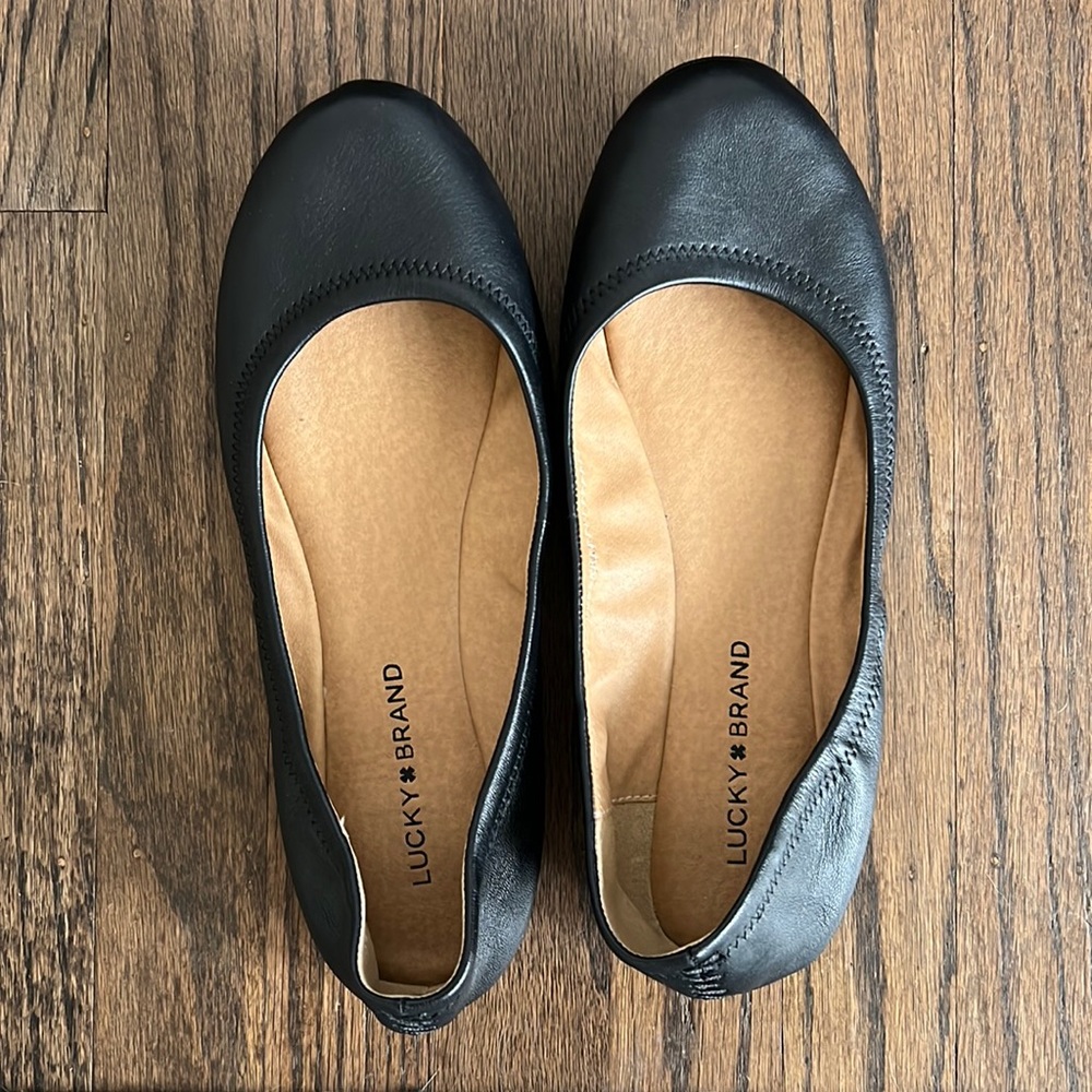 Lucky Brand black ballet flats